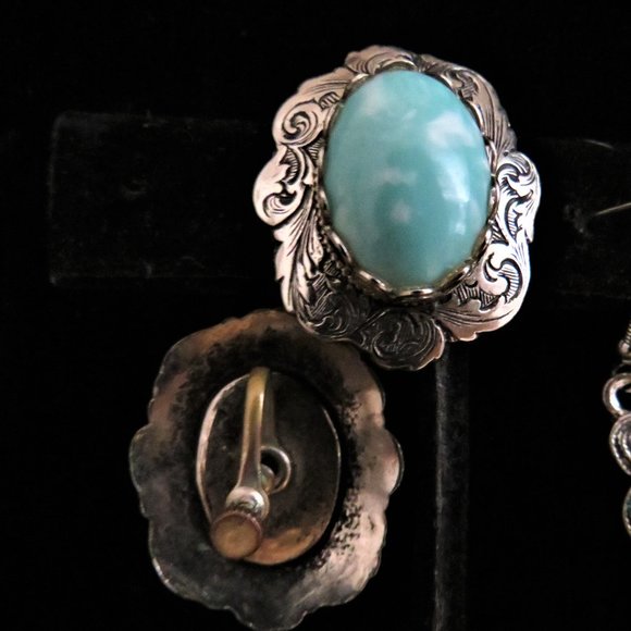 2 Pairs of Earrings, One Vintage and One Fashion NEW LOW PRICE - Picture 4 of 7